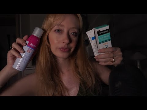 ASMR - MOSTRANDO MINHAS COMPRINHAS DE FARMÁCIA 💸🛍️