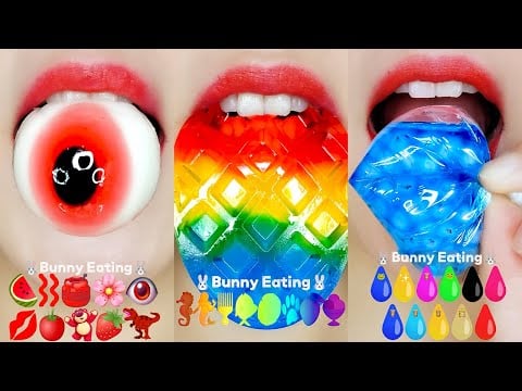 EMOJI FOOD 10 MINUTES EATING SOUNDS 이모지 먹방 10분 모음 [ASMR MUKBANG]