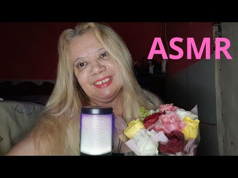 ASMR Mostrando para vocês  uma surpresa da amiga e inscrita  Mayara  mandou pra mim. 💐🌷