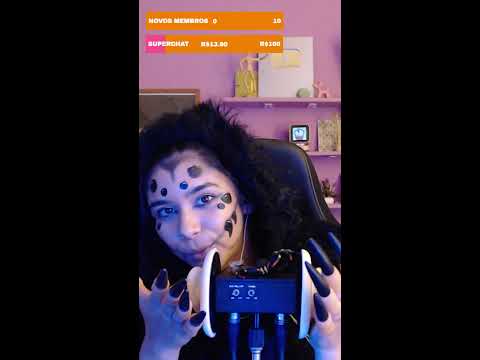 a dona aranha fazendo asmr 🕷🕸 #BellaWeen (asmr ao vivo!)