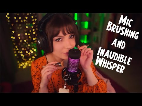 ASMR Mic Brushing and Inaudible Whisper 💎 HyperX QuadCast S