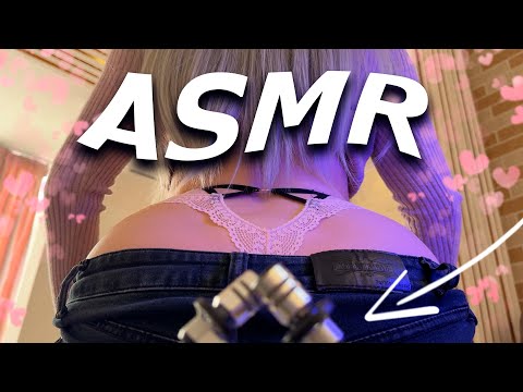 ASMR BEST SOUNDS of Jeans and Pink Lace Back Scratching Sounds | No Talking