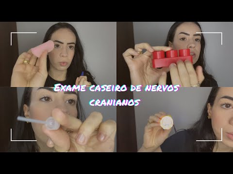 ASMR- EXAME DOS NERVOS CRANIANOS BEM CASEIRO 🫶🏻✨