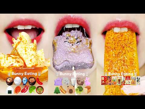 ASMR 10 MINUTES EMOJI MUKBANG SATISFYING & RELAXING 10분 이모지 먹방 모음집 eating sounds