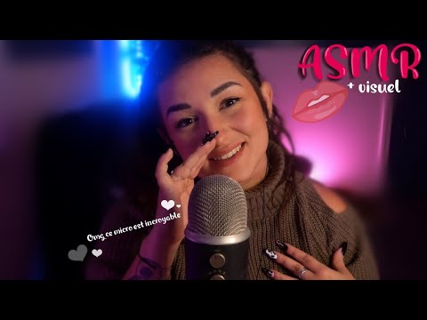 ASMR FRANÇAIS : VISUEL ET BRUITS DE BOUCHE = BEST COMBO (avec le blueyeti pro 😍😍)