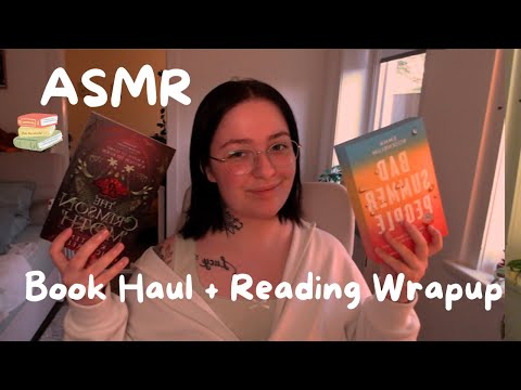 ASMR Book Haul + Monthly Reading Wrap-Up | as a slow reader ♥️