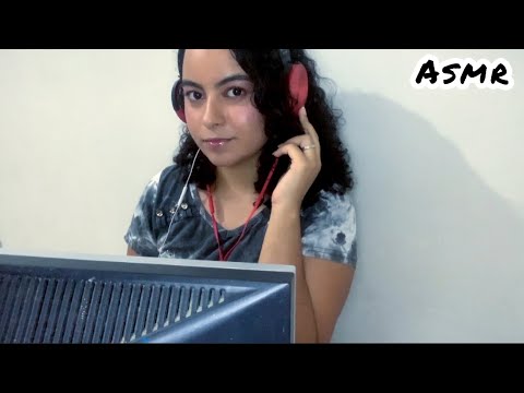 TELEMARKETING DO ASMR (Som de teclado, música relaxante, conta gotas, creme etc).