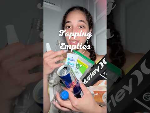 Which empty sounds the tingliest?! #asmr #tinglytapping #emptiesvideo