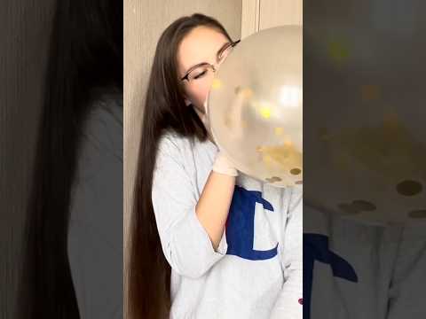 Blowing Balloons + Latex Gloves #balloon #latex #asmr