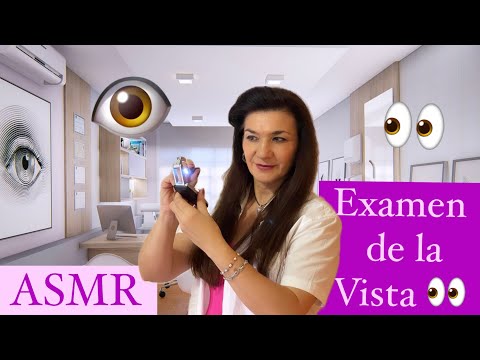 ASMR MÉDICO EXAMEN DE LA VISTA 👁👁 / roleplay muy relajante con susurro 🔊🎧😴