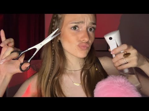 ASMR: JE TE COIFFE ET M’OCCUPE DE TES CHEVEUX✂️💞 (rp: coiffeuse: MaevaSM’haiR)