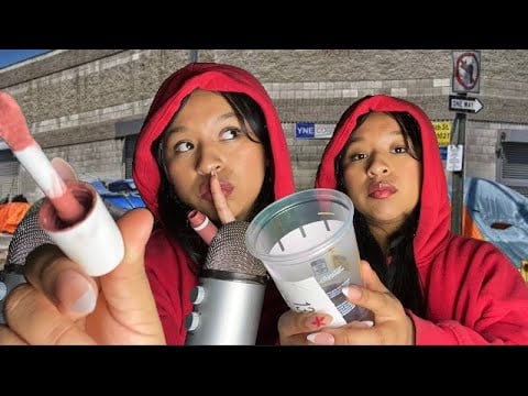 ASMR homeless💩scammer girl does your makeup for $120✨