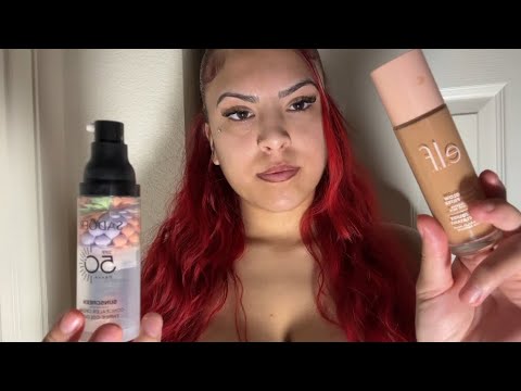 ASMR doing your makeup & mouthsounds 