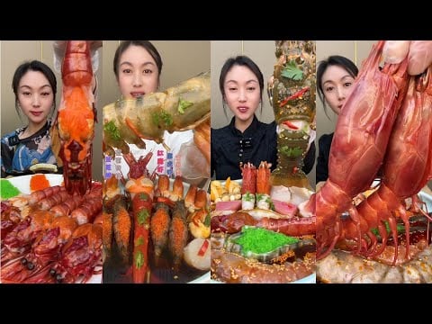Epic Seafood Platter 🦞 | 신선한 해산물 🐙 | 新鮮なシーフード 🦐 | 新鲜海味 🦀 | ASMR Mukbang Show