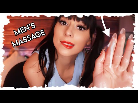 ASMR inappropriate Oil Massage for " sleep " w/ "sleepy ending" :') FOR MEN