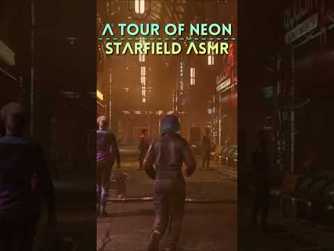 Showing You Around Neon in Starfield 🌃 #asmr #asmrshorts #starfield