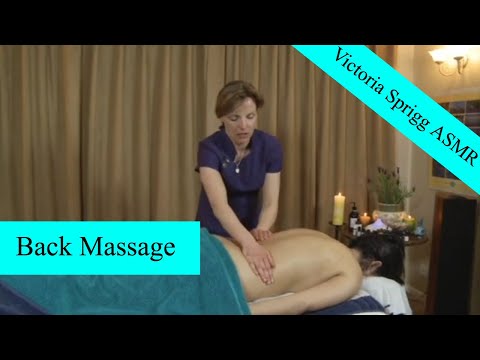 ASMR Back Massage - Wringing Technique