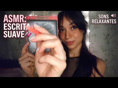 Asmr sons de escrita suave na lousa magica