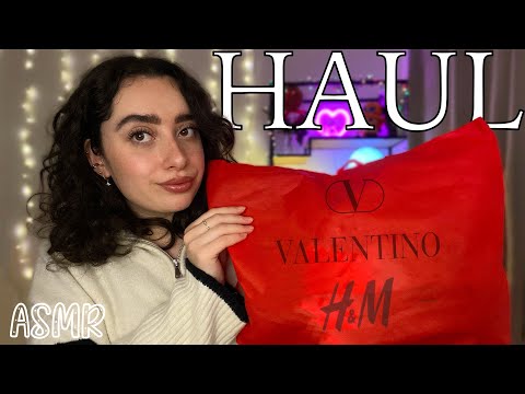 🌙 ASMR FRANÇAIS : TRY-ON HAUL, JE TE MONTRE MES DERNIERS ACHATS 🛍️ (H&M,Bershka,Valentino...)