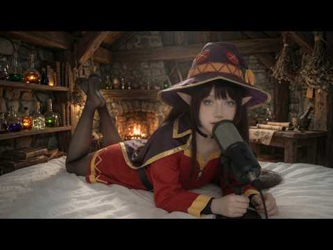 ASMR Megumin Konosuba make Mouth and kiss sound