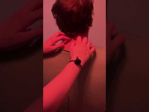 Nape of the Neck Attention #asmrmassage #oddlysatisfying #tingleinducing #gentle #relax