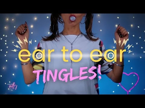 Gum Chewing with Hair Play ASMR (No Talking)
