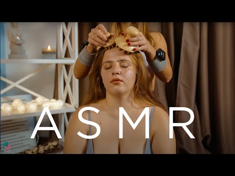 ASMR Head and Back Massage by Lina