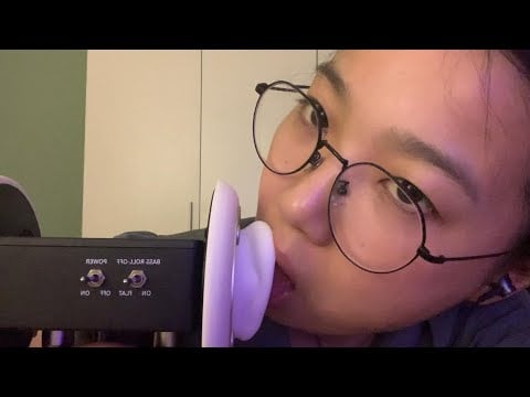 ASMR ear licking mouth sound( re-upload the audio)