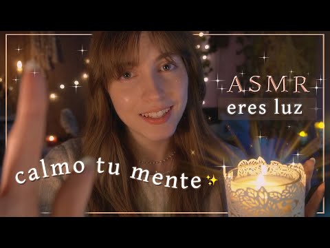 ASMR Calmo tu mente 🌙☁️ Caricias, respiraciones profundas y visuales 🕯️