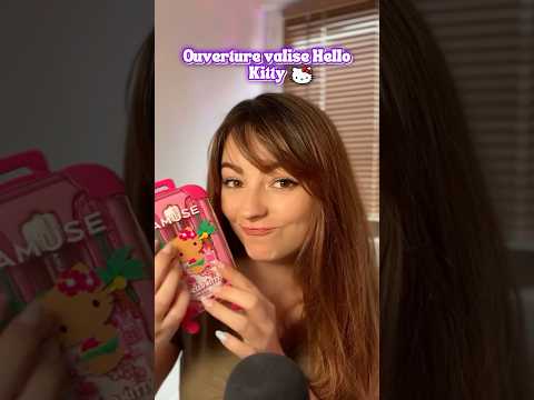 Ouverture valise Hello Kitty 🤍 #asmr #triggersforsleep #relax