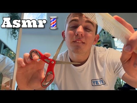 ASMR 💈 realistic barbershop haircut 💈 (role play)