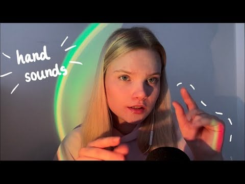 ASMR hand sounds, finger flutters, snapping 🪷
