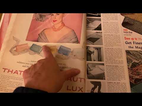 ASMR Magazine Page Turning 1958 Better Homes and Garden ~ soft spoken and whisper, paper sounds