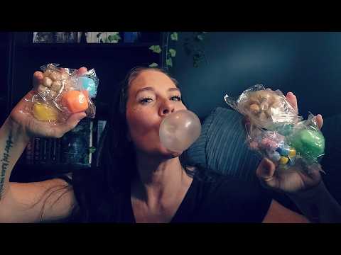 ASMR- Gum, Bubbles, And New Squishies ❤️
