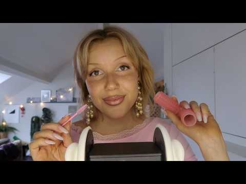 ASMR 💕 Pink Triggers To Help You Fall Asleep & Close Up Whispering