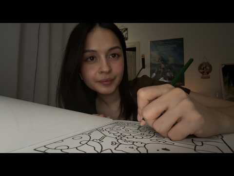 coloring book asmr