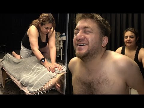 NEW LADY THERAPIST DEEP TRIGGER MASSAGE + CRACKS + ASMR head,face,back,belly,foot,hip,chest massage