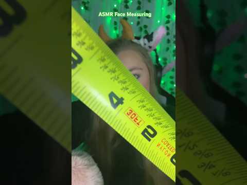 ASMR Face Measuring #asmr #asmrsounds #shortsasmr #youtubeshorts #shorts #asmrvideo