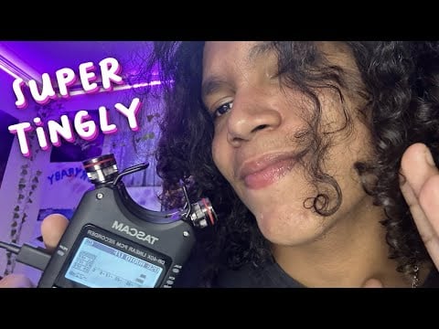 ASMR Tascam - Mouth Sounds, Hand Sounds, Tapping and Inaudible Whispers 🍃