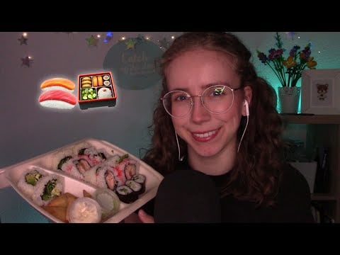 ASMR Sushi Mukbang 🍣 Eating Sounds & Close-Up Whispering 🍱