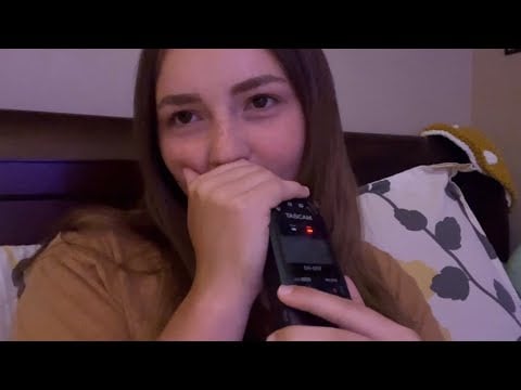 Whispering to Softspoken + few Mouthsounds ~ ASMR TASCAM