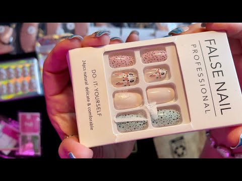 ASMR Press on Nail Haul from Amazon! (Whispered only) 14 sets of acrylic nails~Crinkly Amazon bags!