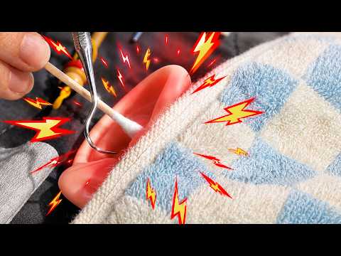 ASMR 따끔거림과 함께 귀에서 도파민즙 나옴.. 귀청소 (노토킹)