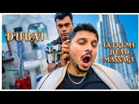😱 ASMR | I Tried a $2.72 Bangladeshi Head Massage in Dubai 🇦🇪🇧🇩 | Instantly Relaxed! 💆‍♂️✨