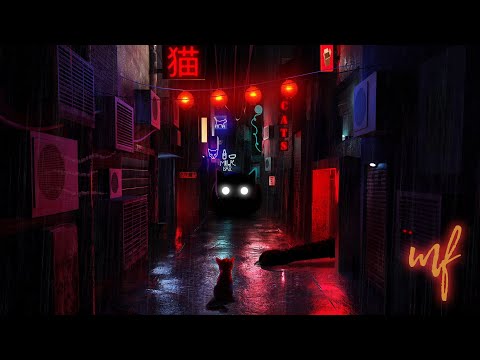 Tokyo Cat Alley ASMR Ambience (gentle rain tapping, footsteps and cat sounds)