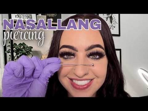 [ASMR] Giving You A RARE Nose Piercing 👃🏼 | Soft Spoken