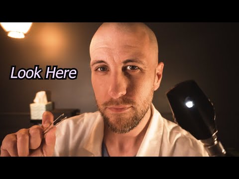 ASMR | There's Something in Your Eyes! 👁️👁️, Up Close Eye Exam.