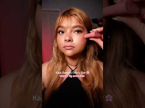 Probando el rubor tinta de Kaja Beauty en Fig Smoothie #asmr #kajabeauty