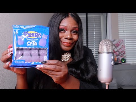 PEEPS MARSHMALLOW CATS ASMR EATING SOUNDS