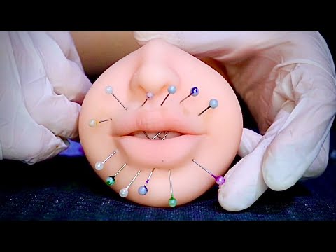 ASMR : ACUPUNTURA - acupuntura para te fazer dormir  - (silicone mouth)